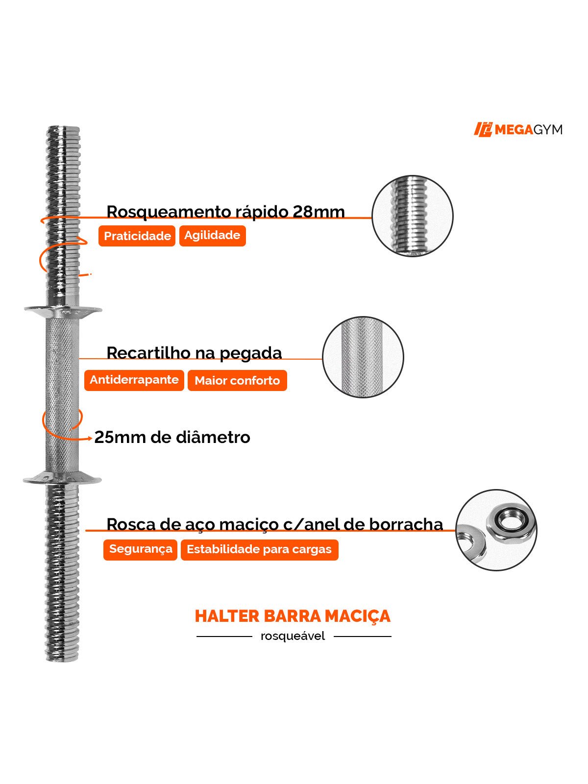 Kit Treino Com Barra W + Par Halter Barra 35cm - Imagem 6